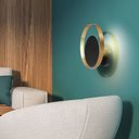 Ver imagem 2 de Arandela Moderna Interna Para 1 Lâmpada Dourada e Preto Iron 26cm Mais Luz