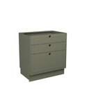 Ver imagem 7 de Cozinha Compacta Modulada 6 Portas 3 Gavetas 100% MDF sem Tampo Sevilha Verde/Hill