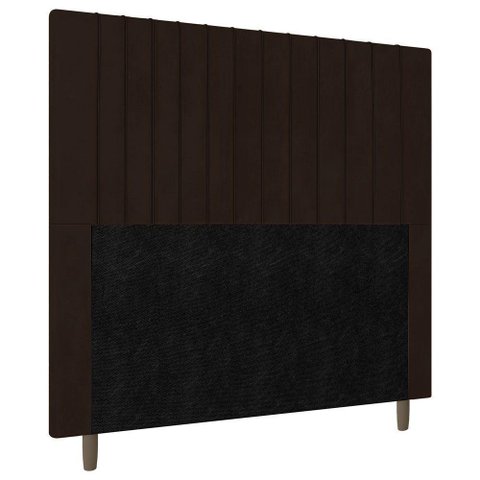 Cabeceira Cama Box Casal Queen 160cm Corano Marrom
