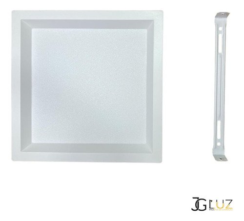 Painel Led Recuado de Sobrepor 24w Plafon Quadrado Bivolt - Branco - Branco Quente 3000k - 110v/220v - 5