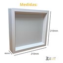 Ver imagem 3 de Painel Led Recuado de Sobrepor 24w Plafon Quadrado Bivolt - Branco - Branco Quente 3000k - 110v/220v