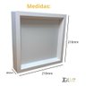Painel Led Recuado de Sobrepor 24w Plafon Quadrado Bivolt - Branco - Branco Quente 3000k - 110v/220v - 3