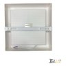 Painel Led Recuado de Sobrepor 24w Plafon Quadrado Bivolt - Branco - Branco Quente 3000k - 110v/220v - 4