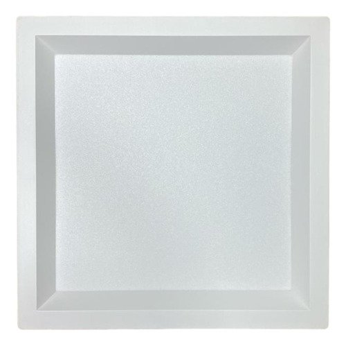 Painel Led Recuado de Sobrepor 24w Plafon Quadrado Bivolt - Branco - Branco Quente 3000k - 110v/220v