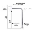 Ver imagem 3 de Torneira de banheiro lavatorio Cuba Bica alta