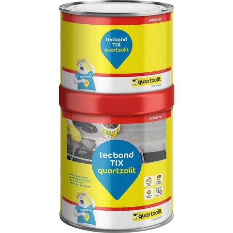 Adesivo Estrutural Tecbond Tix 31824.99.33.043 Alto Poder de Adesão Bege Quartzolit 1kg