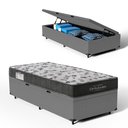 Ver imagem 1 de Cama Box Baú com Colchão Ortobom de Espuma D33 Iso 100 Solteiro 78cm