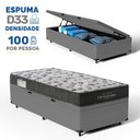 Ver imagem 2 de Cama Box Baú com Colchão Ortobom de Espuma D33 Iso 100 Solteiro 78cm