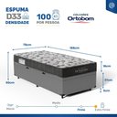 Ver imagem 3 de Cama Box Baú com Colchão Ortobom de Espuma D33 Iso 100 Solteiro 78cm