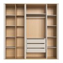 Ver imagem 6 de Guarda Roupas Moderno Portas de Vidro 228cm Curvo Genialflex