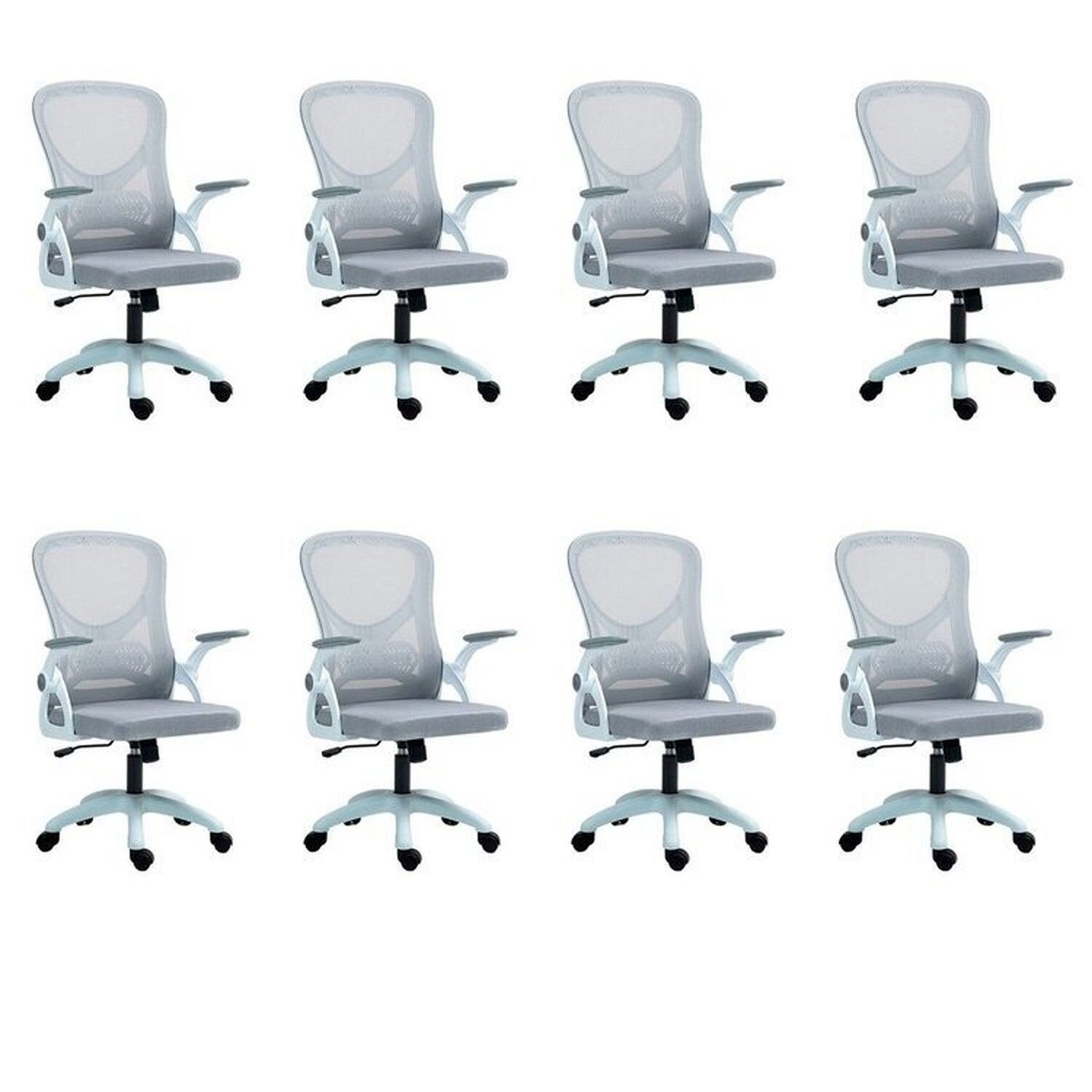 ディズニーのCOLUMBUS Kit com 8 Cadeira Escritório Diretor Office Columbus com Tela Mesh