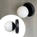 Ver imagem 4 de Arandela Luminaria de Parede Dama Globo Vidro 10cm Decoração Casa Sala Quarto Banheiro Escritório