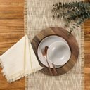 Ver imagem 4 de Sousplat Galles Flat Wood Dark 33 cm Copa&Cia Copa & Cia