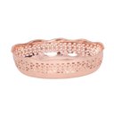 Ver imagem 1 de Bandeja Decorativa Oval em Metal Cobre Rose Gold 19cm Kei0053 Btc