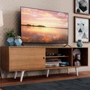 Ver imagem 1 de Rack Madesa Dubai para Tv até 65 Polegadas com Pés - Rustic/branco