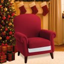 Ver imagem 1 de Poltrona Natalina Papai Noel Jingle Bells Suede