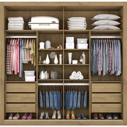 Guarda Roupa Casal 2 Portas 6 Gavetas Versalhes Made Marcs - 3