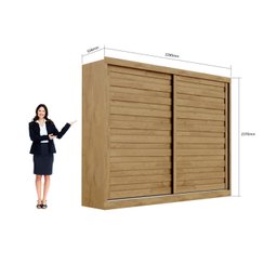 Guarda Roupa Casal 2 Portas 6 Gavetas Versalhes Made Marcs - 4