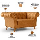 Ver imagem 5 de Sofá 2 Lugares Império 150cm D02 Couríssimo Whisky B-90