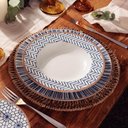 Ver imagem 3 de Aparelho de Jantar 20 Peças Tramontina Abstratta em Porcelana 4 Pessoas Mesa Posta