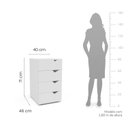 Ver imagem 3 de Gaveteiro 4 Gavetas 71cm X 40cm Porto