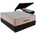 Ver imagem 1 de Cama Box Baú e Colchão Airtech Springpocket Molas Ensacadas Queen Ortobom Queen Preto