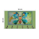 Ver imagem 5 de Cabideiro De Parede Porta Colar Chaves Borboleta Verde