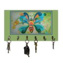 Ver imagem 2 de Cabideiro De Parede Porta Colar Chaves Borboleta Verde
