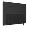 Cabeceira Box Solteiro 90cm Rio _cor Suede Preto - 2