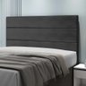 Cabeceira Box Solteiro 90cm Rio _cor Suede Preto - 1