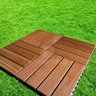 Kit 10 Placas Deck Madeira com Base Plástica Friso Antiderrapante 30cmx30cm MaderSilva - 6