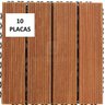 Kit 10 Placas Deck Madeira com Base Plástica Friso Antiderrapante 30cmx30cm MaderSilva - 2