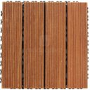 Ver imagem 3 de Kit 10 Placas Deck Madeira com Base Plástica Friso Antiderrapante 30cmx30cm MaderSilva