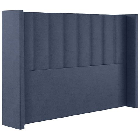 Cabeceira Queen 158 cm Barcell Veludo Azul Soon