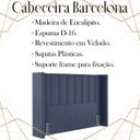 Ver imagem 3 de Cabeceira Queen 158 cm Barcell Veludo Azul Soon