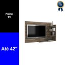 Ver imagem 3 de Painel de Parede para Tv Sala Elegante 4 Prateleira Rústico