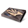 Jogo 5 Facas e Tábua de Bambu 6pçs Aquamarine Berlinger Haus Kit de Faqueiro Chef de Cozinha - 5