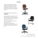 Ver imagem 2 de Longarina Job 2 Lugares Assento Courino Base Metalica Preta - 54513