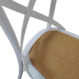 Cadeira Katrina Assento Rattan Sintético Branco - 5