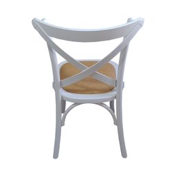 Cadeira Katrina Assento Rattan Sintético Branco - 3