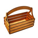 Ver imagem 2 de Porta Guardanapo e Sachê em MDF - Kit 10 Unidades
