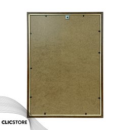Moldura A2 42x60cm com Vidro e Fundo para Quadros Diplomas Certificados Fotos:tabaco - 3