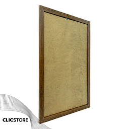 Moldura A2 42x60cm com Vidro e Fundo para Quadros Diplomas Certificados Fotos:tabaco - 2