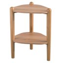 Ver imagem 1 de Mesa Lateral de Apoio Orgânica Artesano 45 Cm (largura) em Mdp Hanover (mel) Pés Madeira Maciça