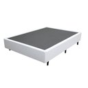 Ver imagem 1 de Base Cama Box Casal Couro Sintético Branco 40x138x188
