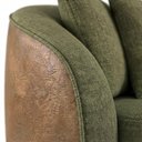 Ver imagem 7 de Poltrona Decorativa Maya Pes Madeira Linho Color Trend e Courino Tca 307 Tcs 727 Moll