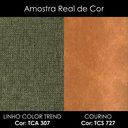 Ver imagem 4 de Poltrona Decorativa Maya Pes Madeira Linho Color Trend e Courino Tca 307 Tcs 727 Moll