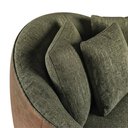 Ver mais imagens de Poltrona Decorativa Maya Pes Madeira Linho Color Trend e Courino Tca 307 Tcs 727 Moll