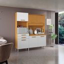 Ver imagem 7 de Kit Cozinha Compacta 6 Portas Selena 182 Cm Cinamomo Branco Armoveis
