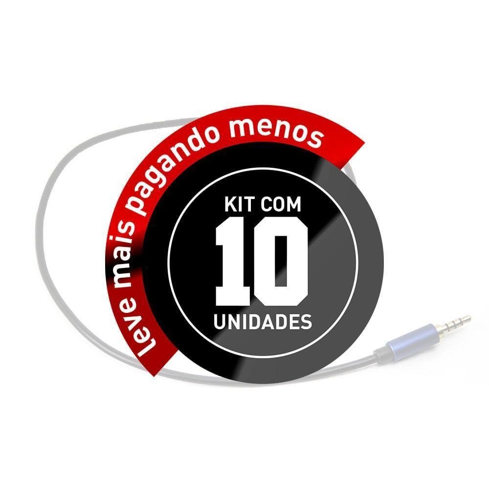 Extensão Fone Microfone P3 Prof. 1 Metro - Kit com 10 - 2